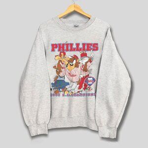Vintage 1993 Philadelphia Phillies Looney Tunes Sweatshirt, Retro MLB Shirt Tee